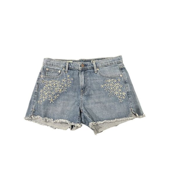 Gap 1969 Original Best Girlfriend Short Embroidered accent Size 28 (waist) - Picture 1 of 10